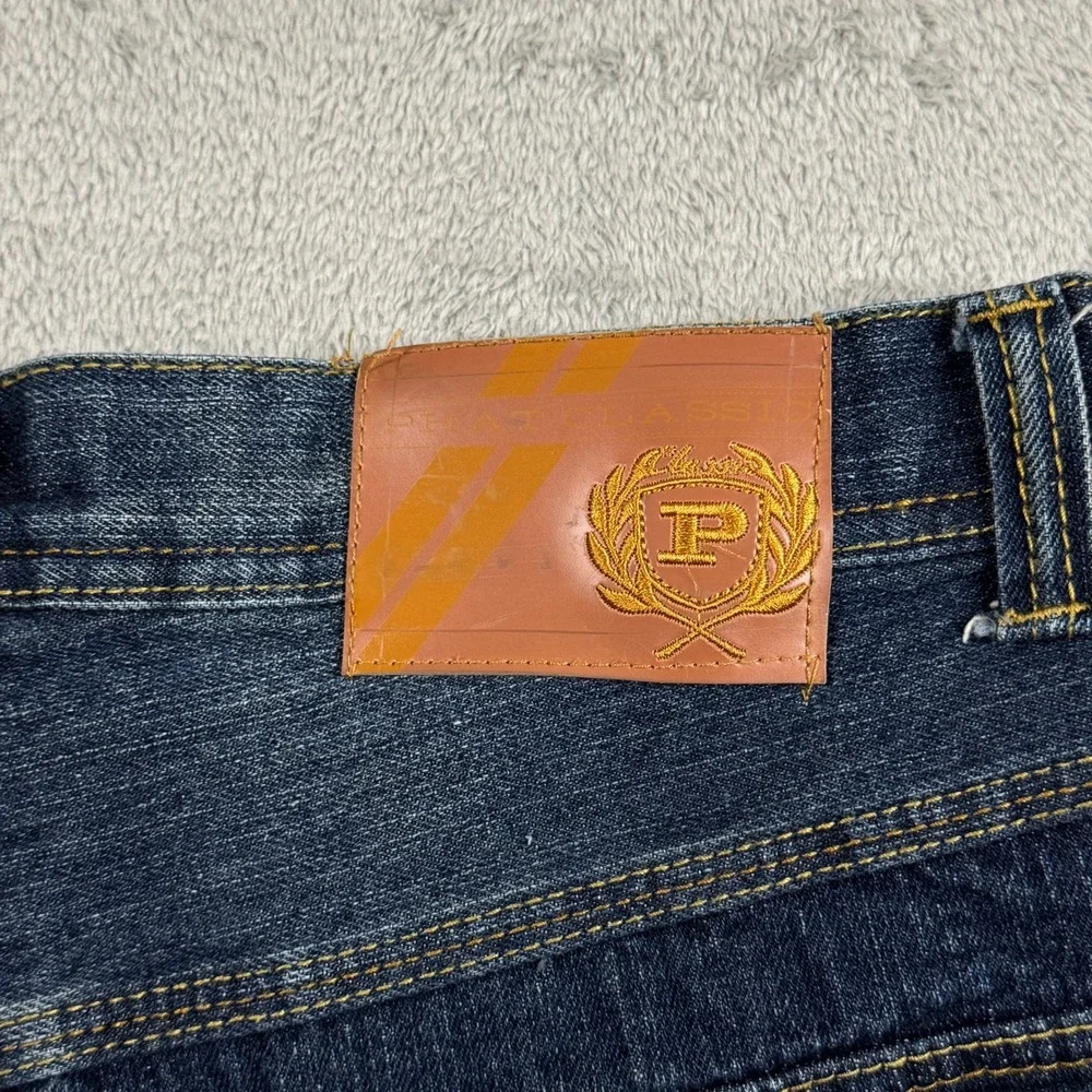 Phat Classic Original Mens Dark Wash Denim Carpenter Shorts Size 32 Indigo Y2K - Picture 2 of 9